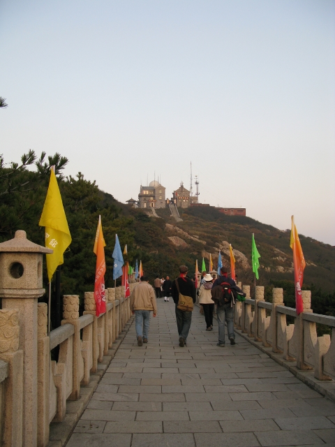 The building on the hill is where we stayed