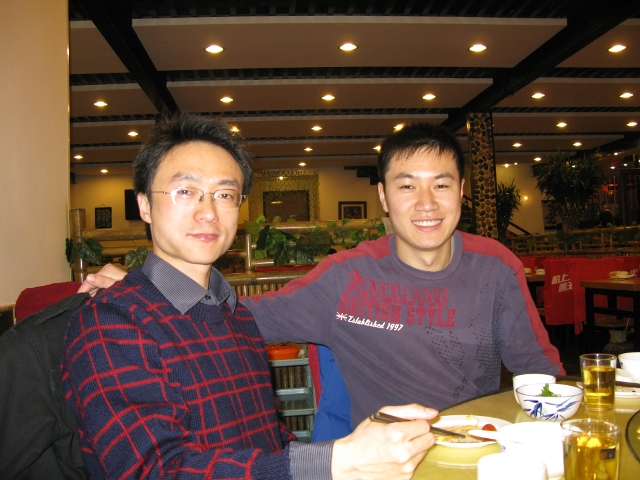 Qinghua University students, Peter (L) and Ross (R)