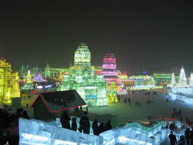A shot from on top of the Great Wall