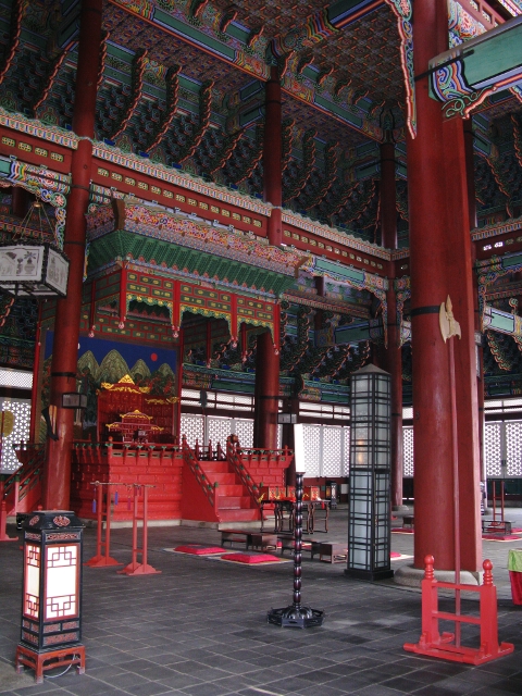 Inside the 'throne' room