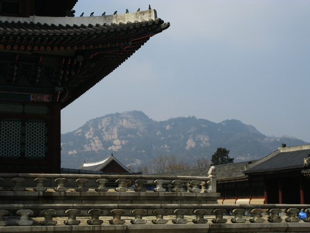 Mountains in the background