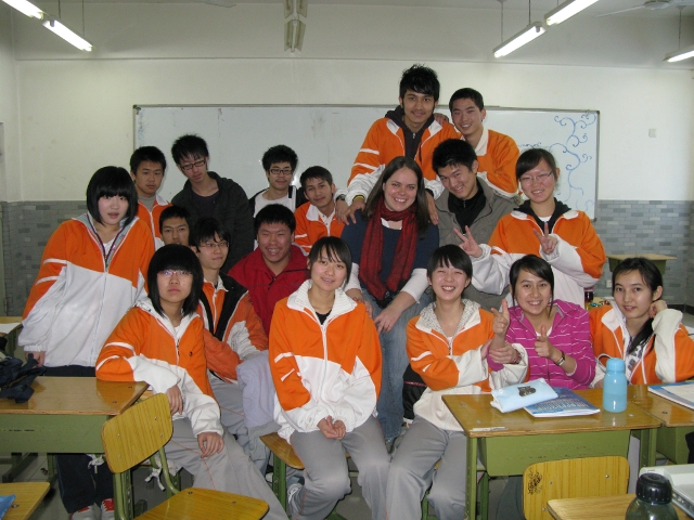 The members of the class that were there the for the last day.  A couple of the Beijing students traveled with their families for the festival.  They were awesome!