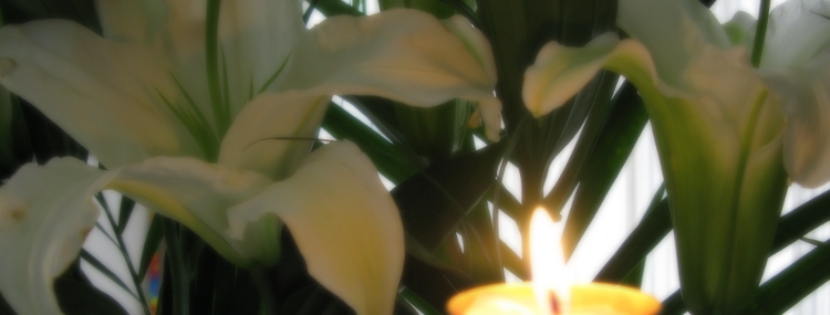 A view of the alter for Easter 